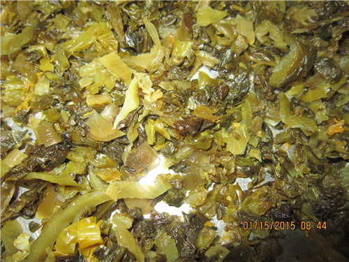 盐渍三池高菜切段
